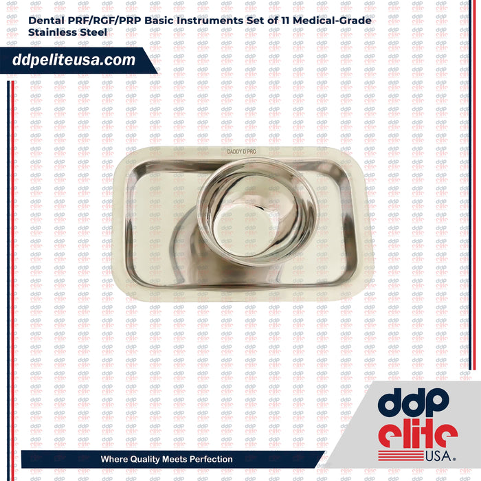 Dental PRF/RGF/PRP Basic Instruments Set of 11 Medical-Grade Stainless Steel Ddp Elite USA