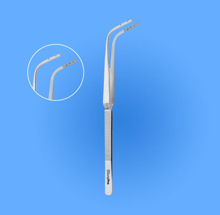 11 3/4" Jackson Laryngeal Forceps - Pike Teeth