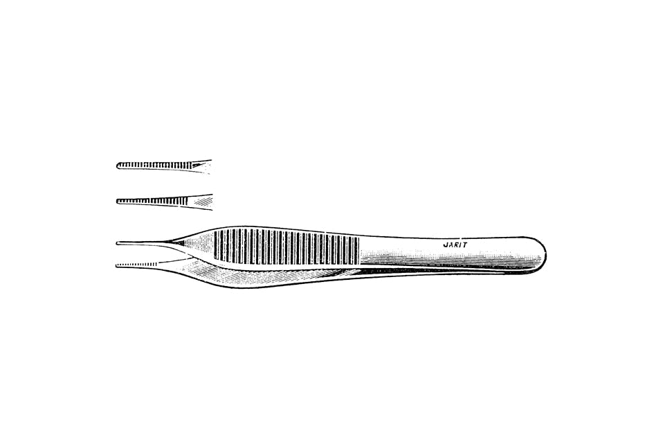 Adson Dressing Forceps, TC, Serrated