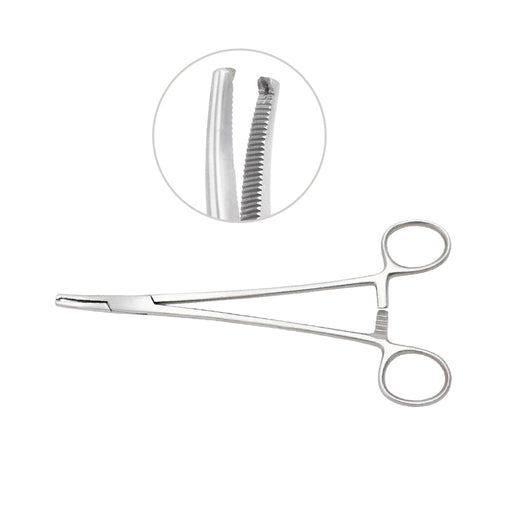 Hartmann Hemostatic Forceps 1x2 Teeth Curved 10cm