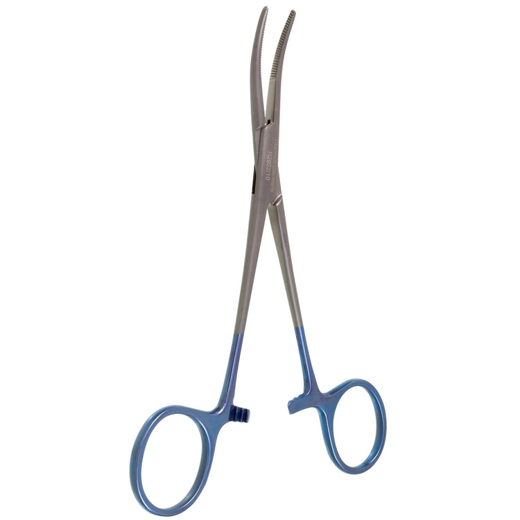 5 1/2" Kelly Hemostatic Forceps, Curved, Titanium