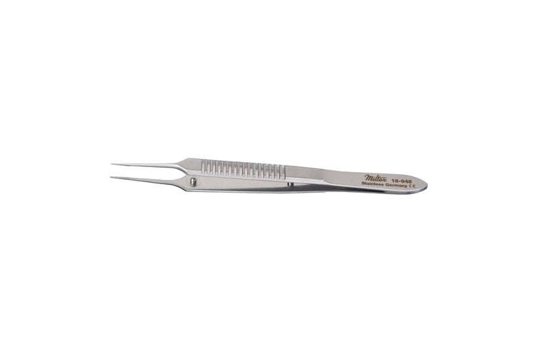 VISE Micro Suture Tying Forceps, 135mm, 0.3mm Tip, Straight