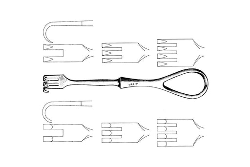 Volkmann Retractor Pointed 6 Teeth 21.5cm