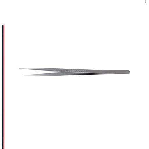 Micro Forceps - Tapered Tip, 9.0 mm Flat Handle, 45 Degree Angle, 7 1/8" - ddpeliteusa