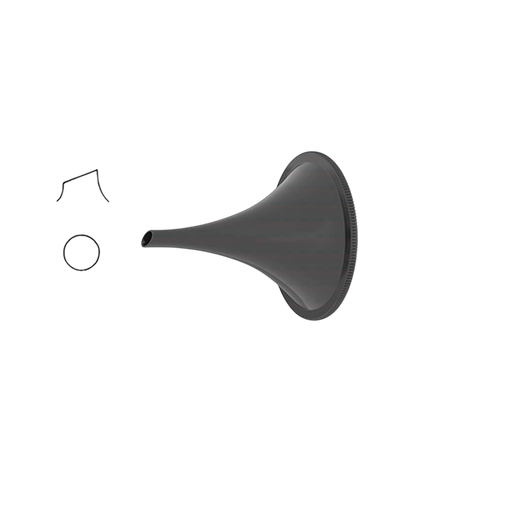 Ebonized Farrior Ear Speculum - Round - ddpeliteusa