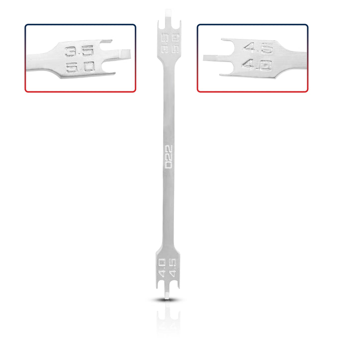 Bracket Gauge Bar Dual Teeth Setting 3.5", 4.0", 4.5", 5.0-For 0.022 Slot