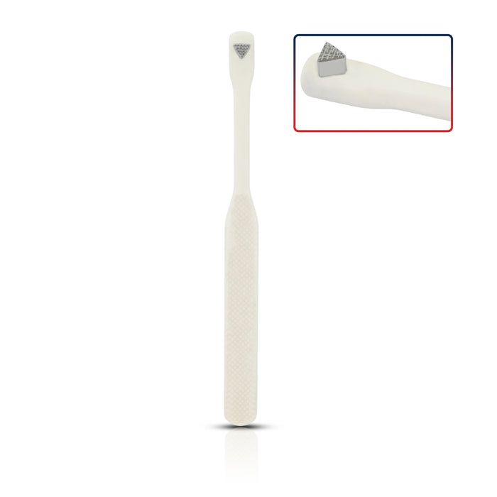 Molar Band Seater Bite Stick White with Serrated Tip