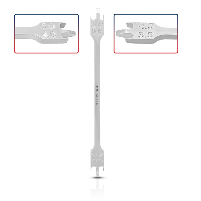 Bracket Gauge Bar Dual Teeth Setting 3.5", 4.0", 4.5", 5.0-For 0.018 Slot