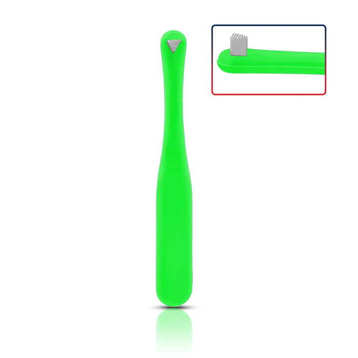 Molar Band Seater Bite Stick Green with Serrated Tip