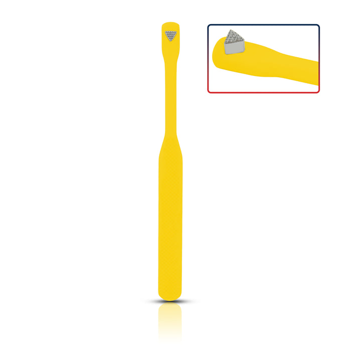 Molar Band Seater Bite Stick Yellow with Serrated Tip