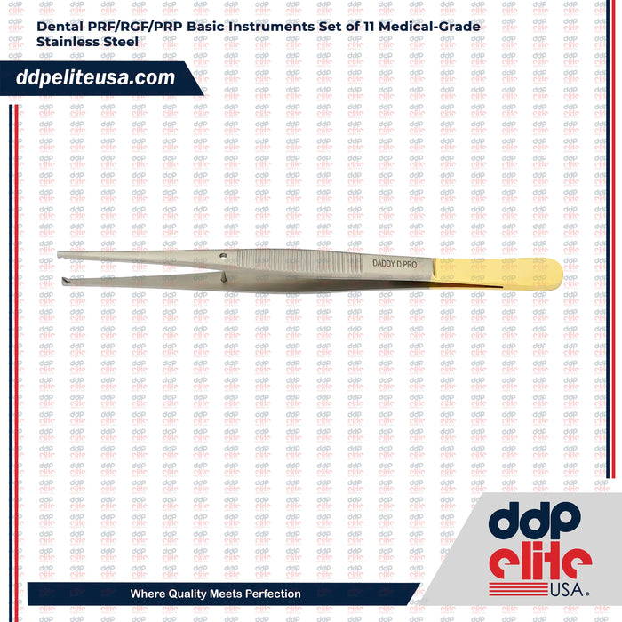 Dental PRF/RGF/PRP Basic Instruments Set of 11 Medical-Grade Stainless Steel Ddp Elite USA