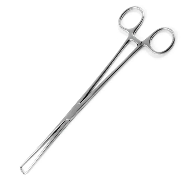 Schroeder Tenaculum Forceps, Curved on Flat, 24cm