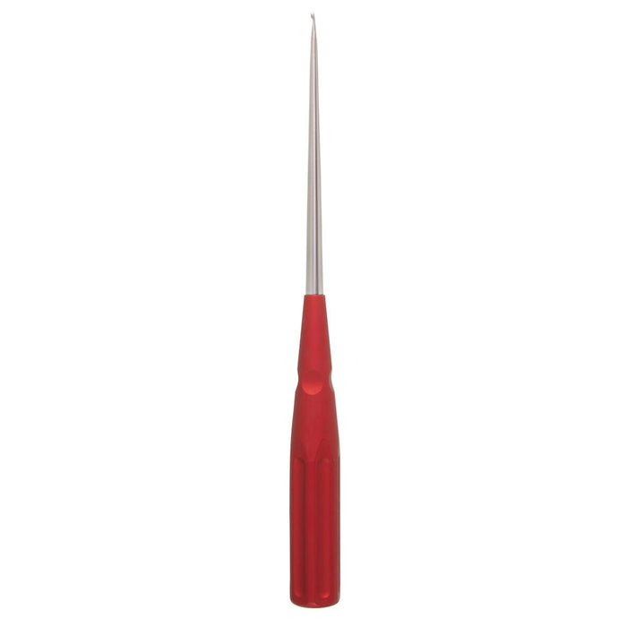 Chroma Style Spinal Curette ? Straight, 10", 6-0 Red