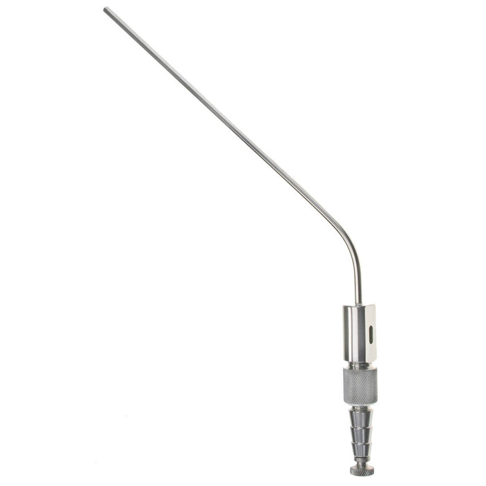 Frazier Suction Tube with Slot, Angled Tip, WL 5-3/4", OAL 8-1/2", 9 French (Fr)