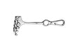 Ollier Retractor 22.5cm 4 Teeth Blunt