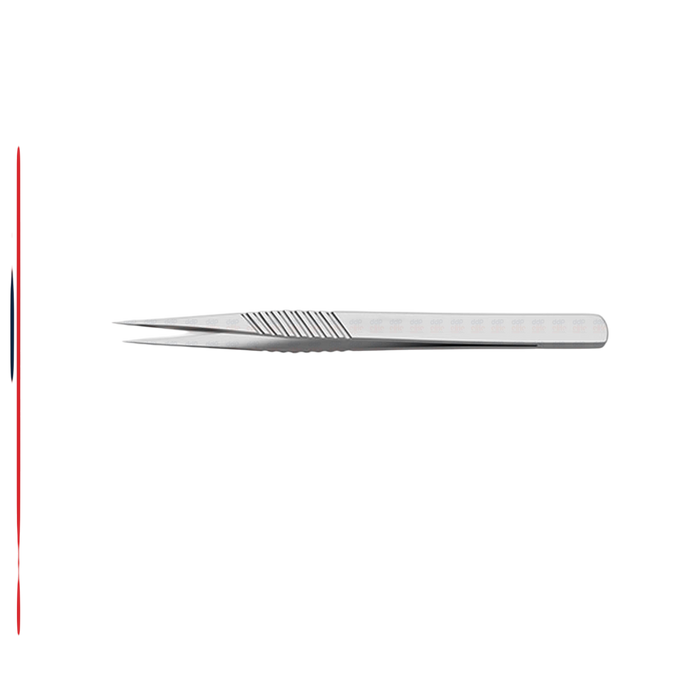 Micro Forceps - Tapered Tip, 9.0 mm Flat Handle, 5 3/8" - ddpeliteusa