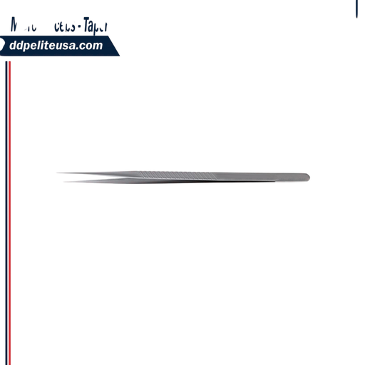 Micro Forceps - Tapered Tip, 9.0 mm Flat Handle, 45 Degree Angle, 7 1/8" - ddpeliteusa