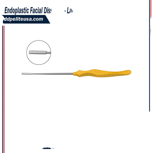 Endoplastic Facial Dissector - Langenbeck Chisel Tip, Straight Shaft - ddpeliteusa