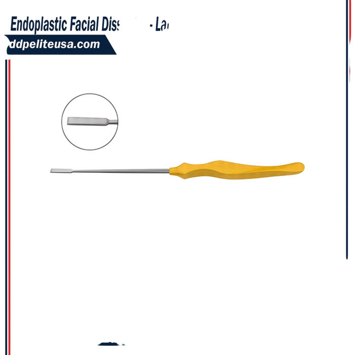 Endoplastic Facial Dissector - Langenbeck Chisel Tip, Straight Shaft - ddpeliteusa