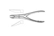 Ruskin-Liston Bone Cutting Forceps Straight 18cm