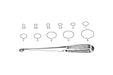 Bruns Bone Curette 17cm Fig. 0-6