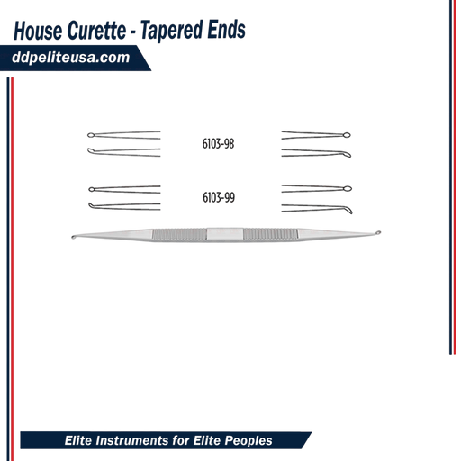 House Curette - Tapered Ends - ddpeliteusa