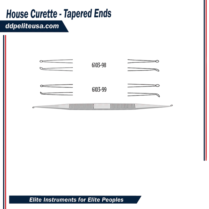 House Curette - Tapered Ends - ddpeliteusa