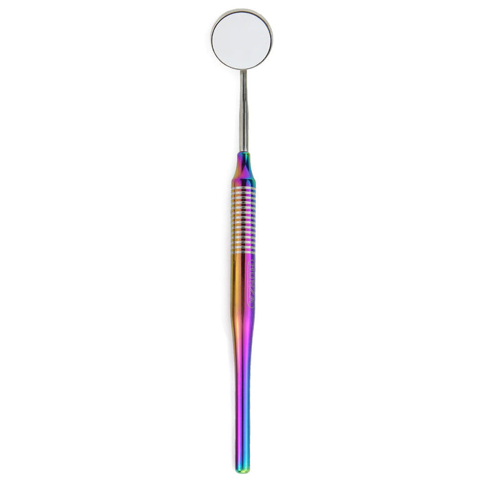 Mouth Mirror with Round Hollow Handle Titanium