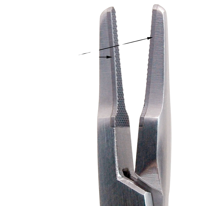 Angled Needle Holders - Tungsten Carbide - 5 3/4" SERRATED