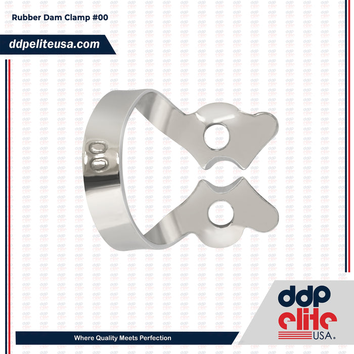 Endodontic Rubber Dam Clamp #00 – Winged Premolar / Small Tooth Clamp