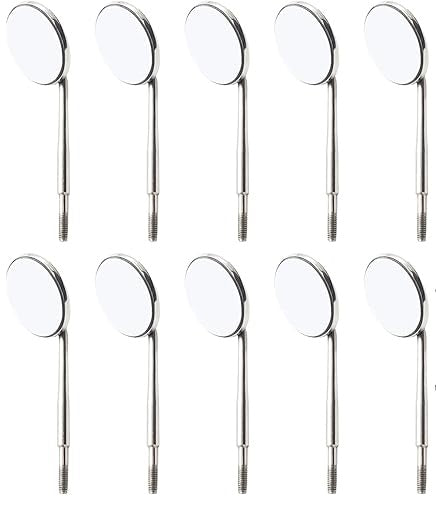 2 1/2" Box of 12 Mouth Mirrors, Size 4 Plane, 6cm