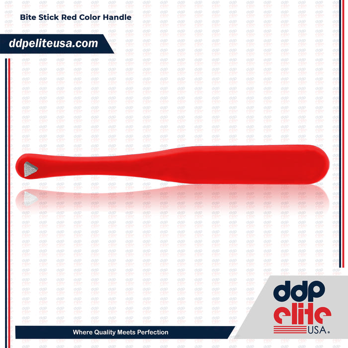Molar Band Seater Bite Stick Red with Serrated Tip