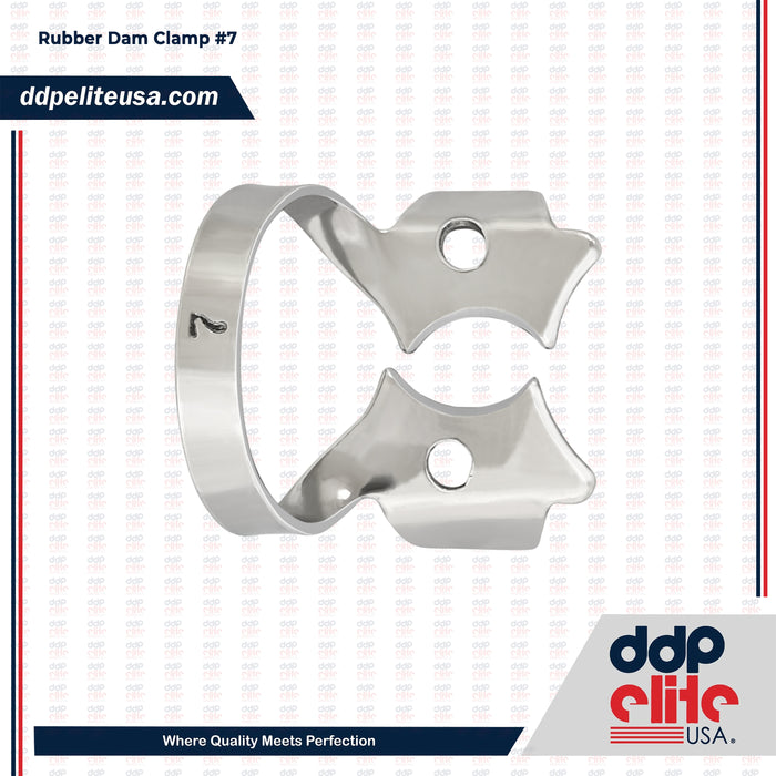 Endodontic Rubber Dam Clamp #7 - Lower Molars