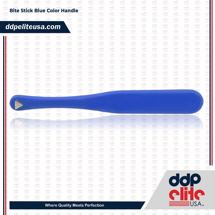 Molar Band Seater Bite Stick Blue with Serrated Tip