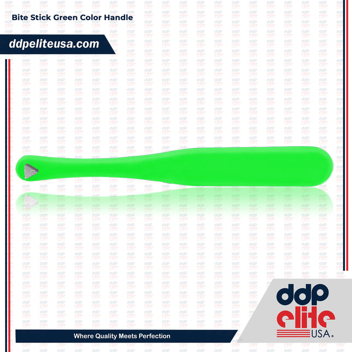 Molar Band Seater Bite Stick Green with Serrated Tip