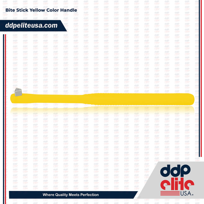 Molar Band Seater Bite Stick Yellow with Serrated Tip