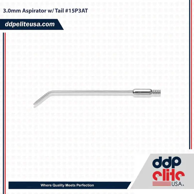 3.0mm Aspirator w Tail 15P3AT 
3.0mm Aspirator w /Tail 15P3AT
3.0mm Aspirator