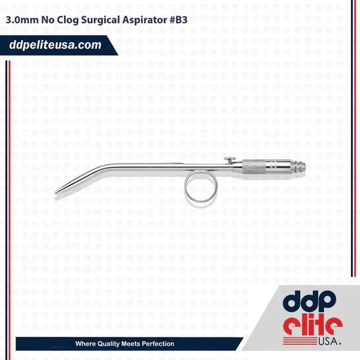 3.0mm No Clog Surgical Aspirator
No Clog Surgical Aspirator