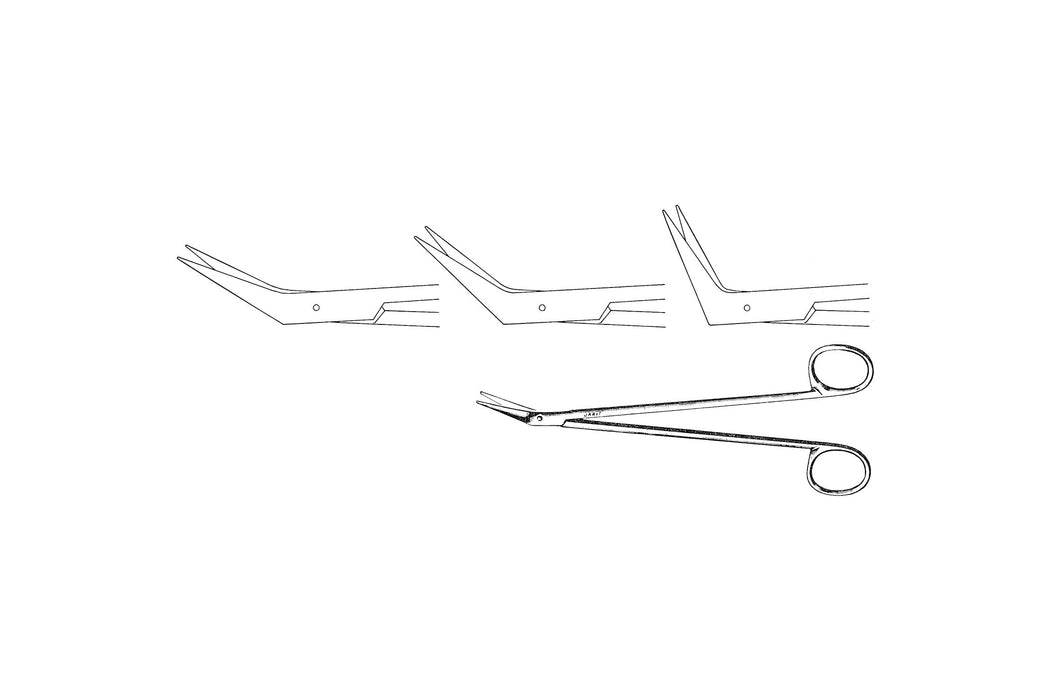 Dietrich Vascular Scissors, 17.5cm, 60°
