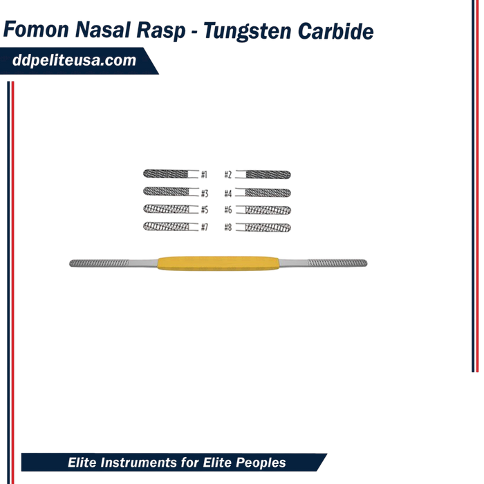 Fomon Nasal Rasp - Tungsten Carbide - ddpeliteusa