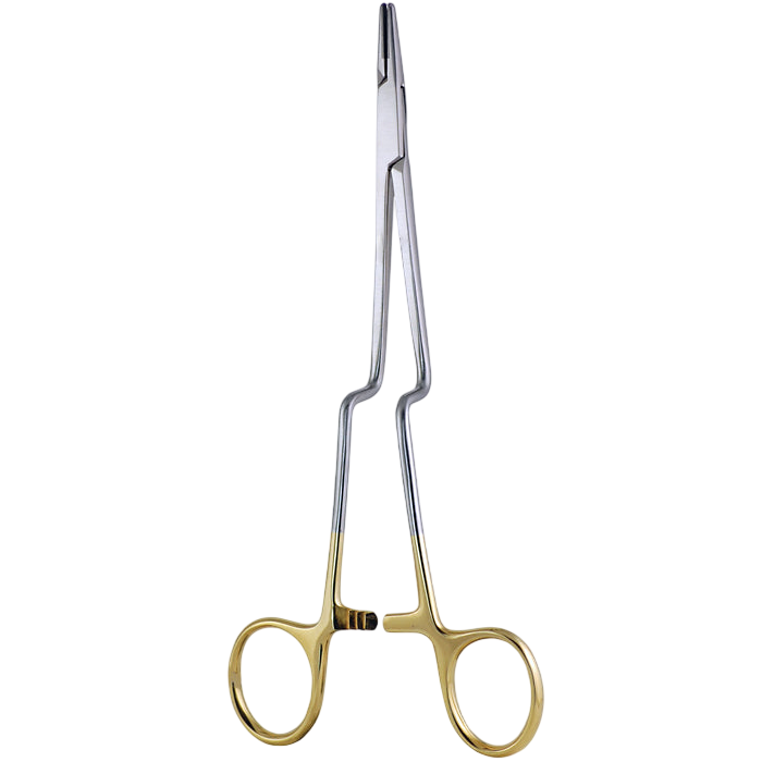 Bayonet Needle Holders - Tungsten Carbide 7 1/2" SERRATED, 4/0-6/0