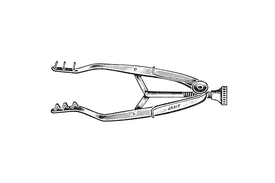 Stevenson Lacrimal Sac Retractor, Self-Retaining, 3x3 Blunt Prongs