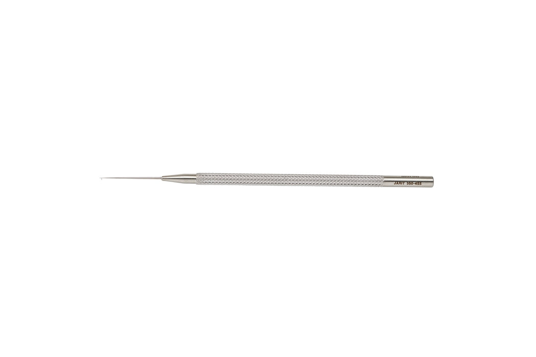 Maltzman-Fenzl Lens Manipulating Hook, Angled, 0.15mm V-Shaped Tip, Titanium