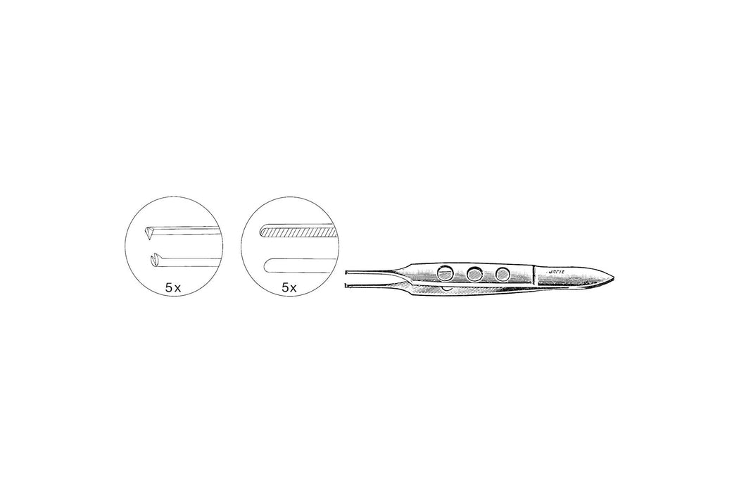 Bishop-Harman Iris Forceps, Anatomic, 8.5cm
