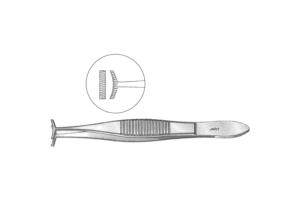 Green Fixation Forceps, Without Lock, 10cm