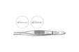 Bonaccolto Fine Strabismus Forceps, 10cm