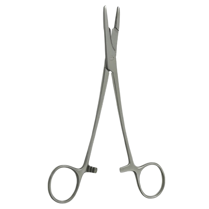 OLSEN-HEGAR NEEDLE HOLDER/SCISSORS COMBO 4 3/4" SERRATED