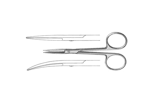 Knapp Ophthalmic Scissors, Straight, Blunt/Blunt, 11cm