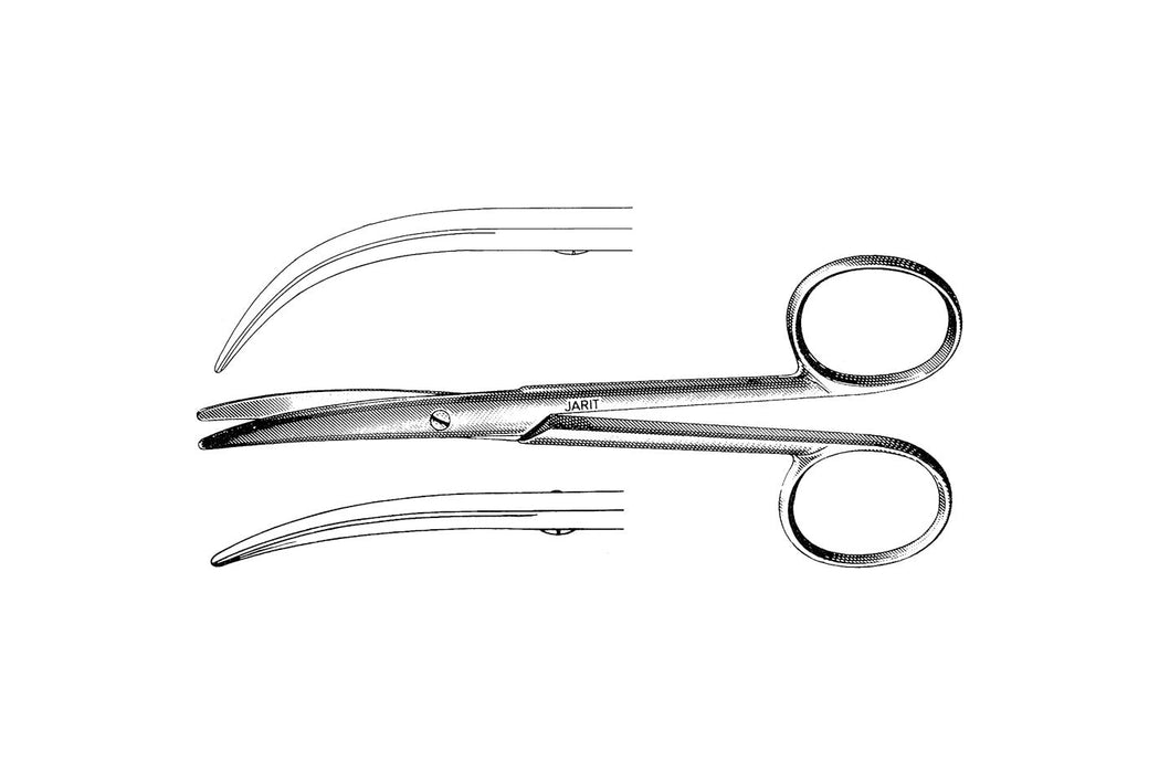 Enucleation Scissors, Blunt Tips, Strong Curve, 13cm