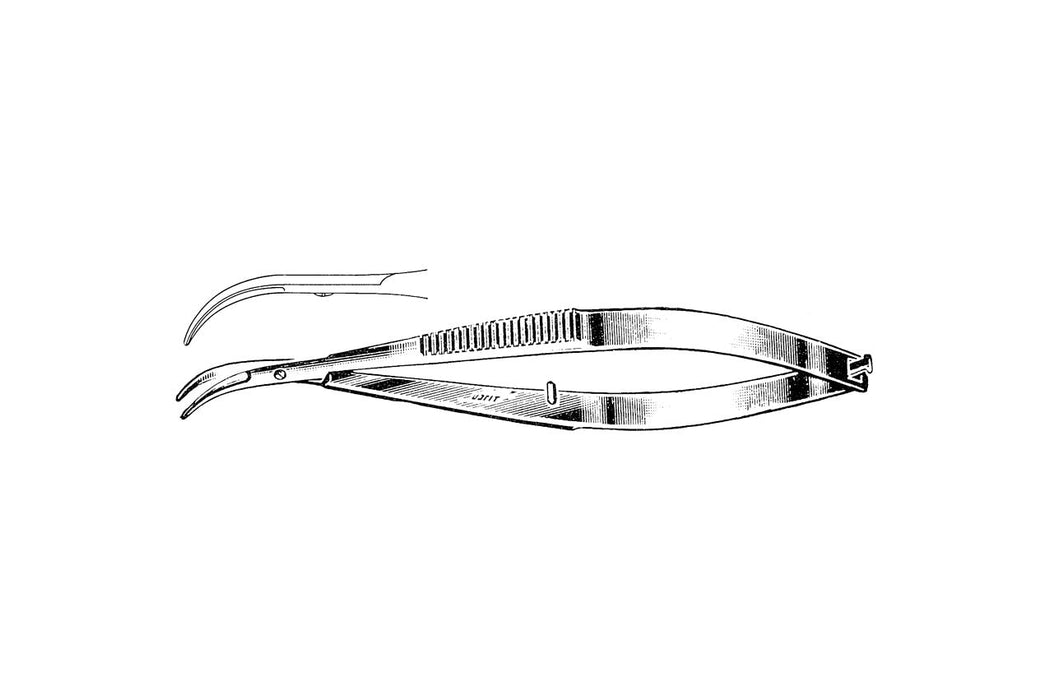 Castroviejo Corneal Scissors 11cm, 15mm Blade, Curved Up